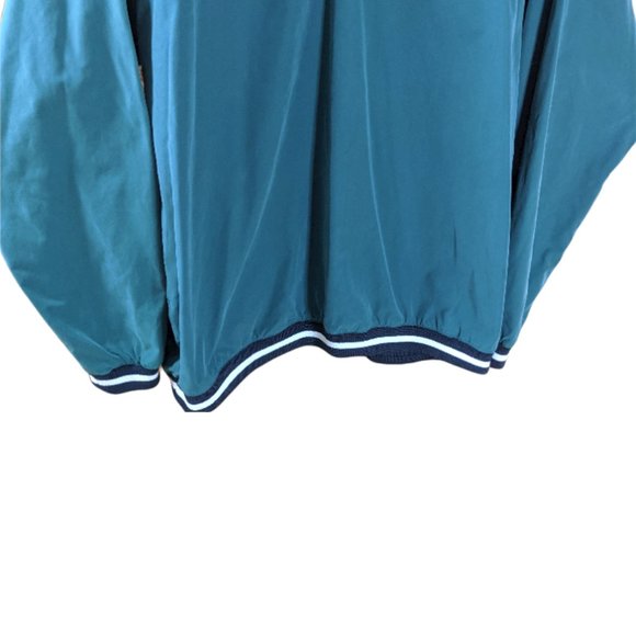 Men's R&R Pro Pullover Windbreaker Blue/Green Sport Tennis - Large - Picture 9 of 16